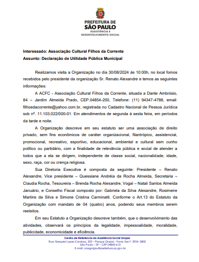 Título de Utilidade Pública